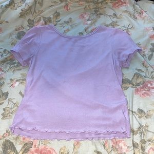 Lilac America Eagle Baby-Tee